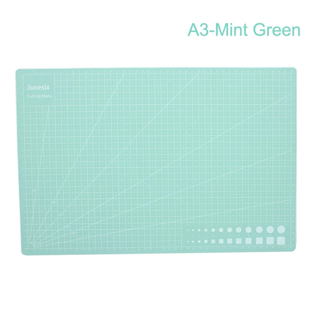 A3 Mint Green А3 А4 ПВХ самовосhealing вающийся коврик для резки крафт стеганая сетка линии печатная доска PAK55 - Цвет: A3 Mint Green
