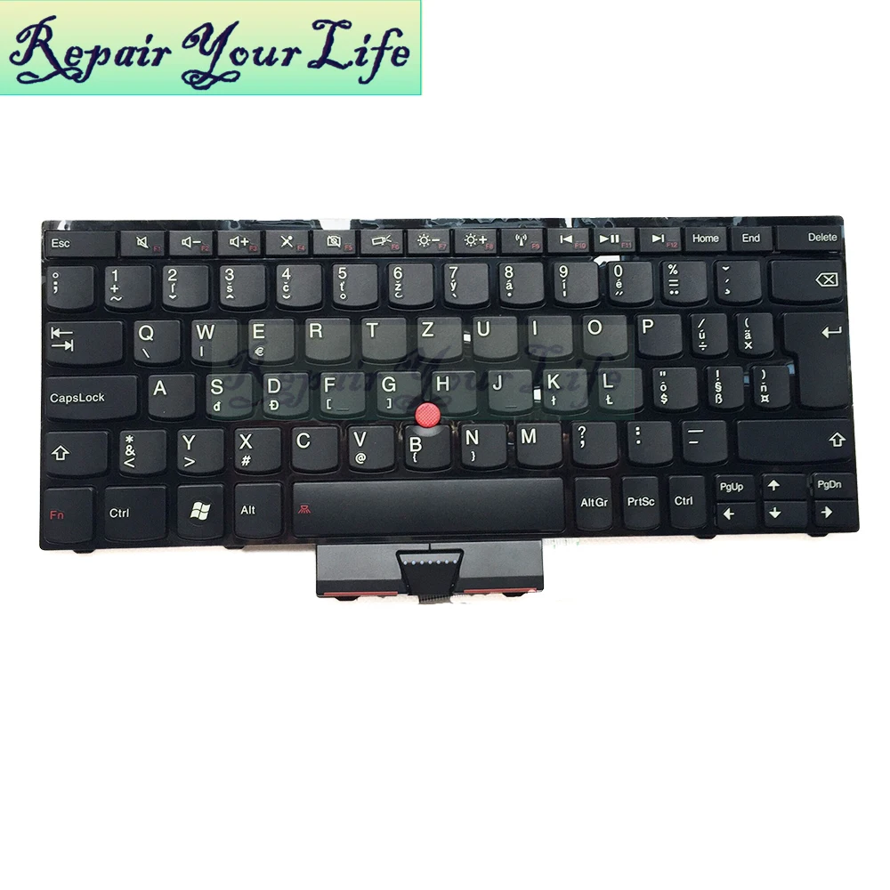 Клавиатура для ноутбука Lenovo Thinkpad X121/X130/X131 с рамкой и красным наконечником|laptop