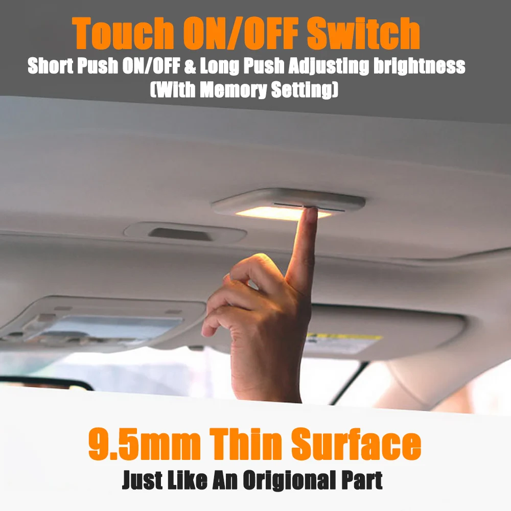 Универсальный USB Перезаряжаемый белый/желтый светодиодный светильник для чтения