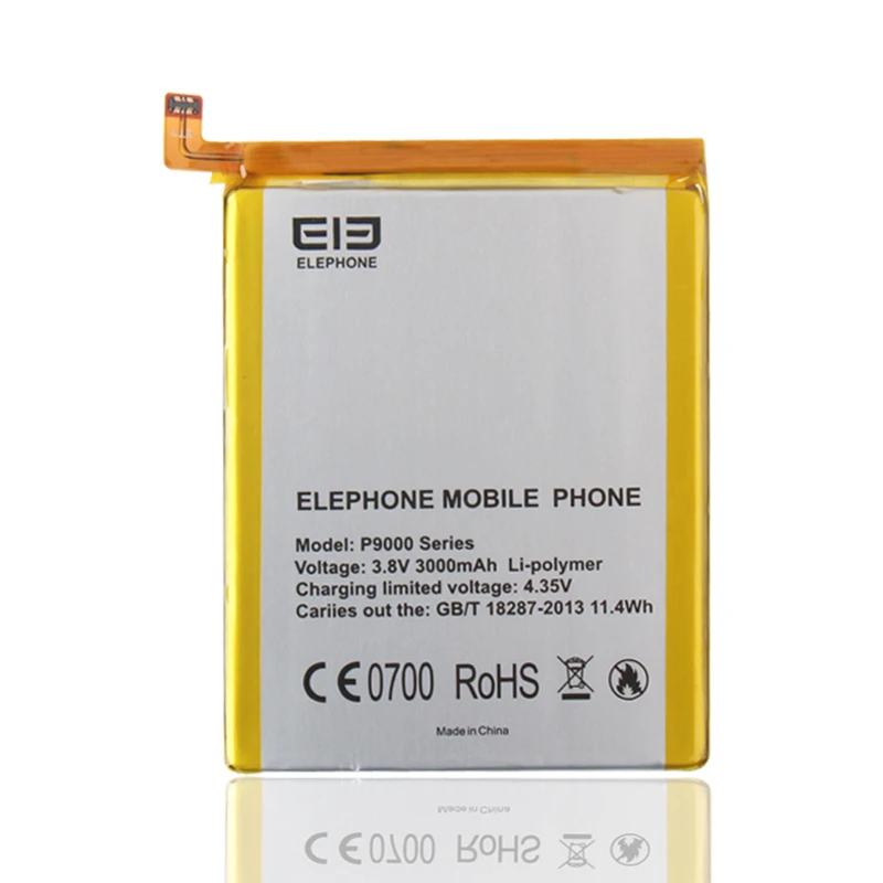 100% Оригинальный запасной аккумулятор Elephone P9000 Lite 3000 мАч для Smart мобильный