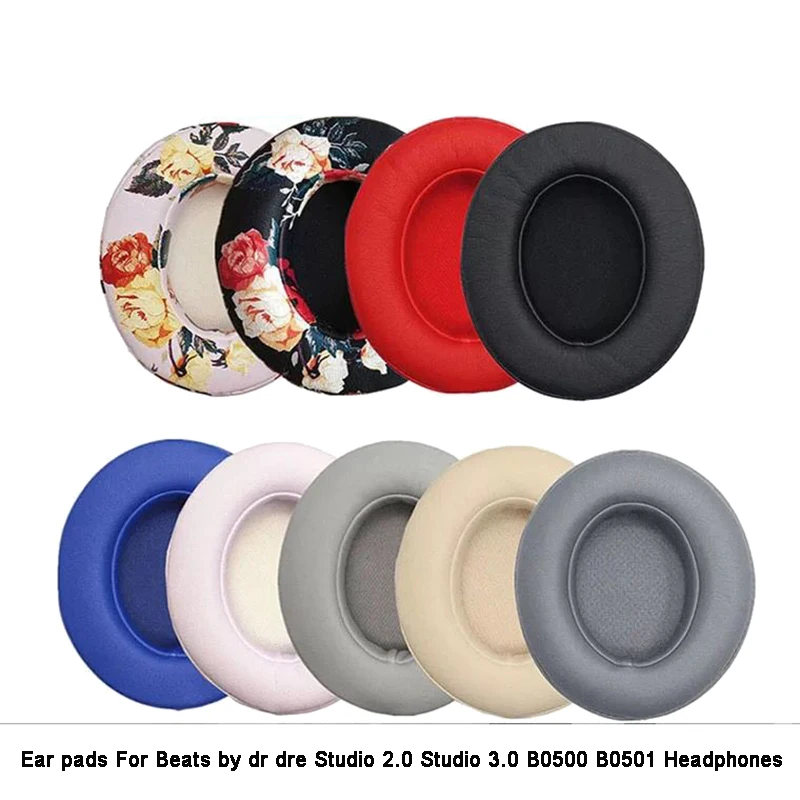 Replacement Earpads Cushions Ear pillows Care Headphone for Beats by dr dre Studio 2.0 Studio 3 B0500 B0501 Wireless Headset