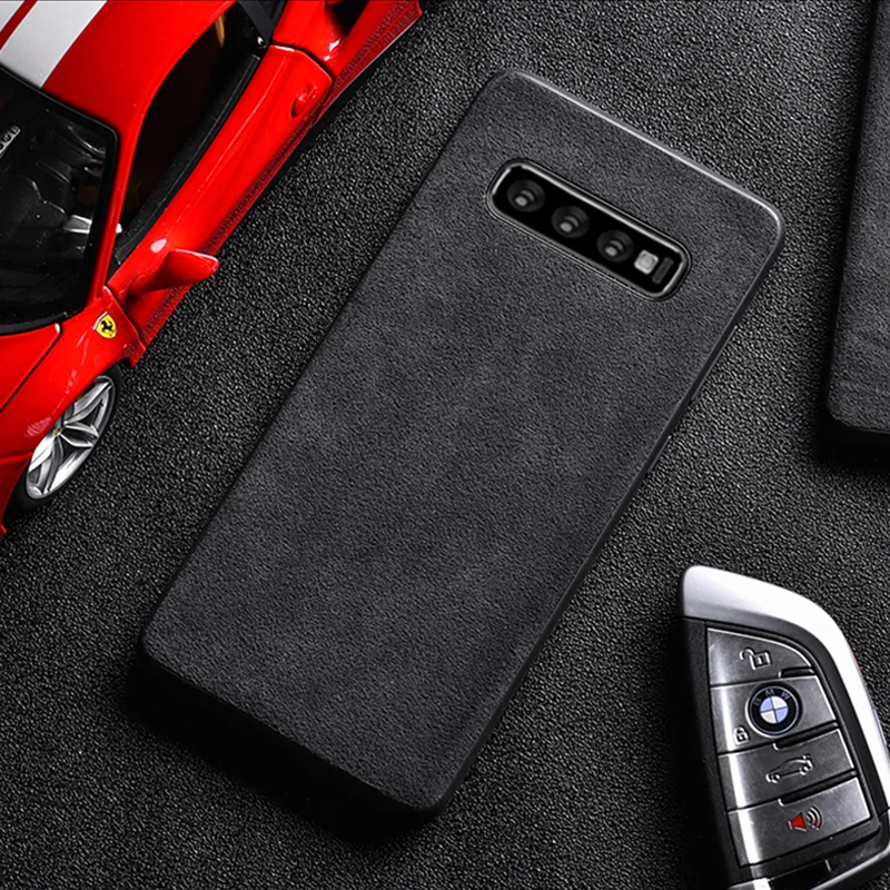 Роскошный кожаный плюшевый чехол для телефона Samsung Galaxy S10 Plus S10E S8 S9 Note 8 9