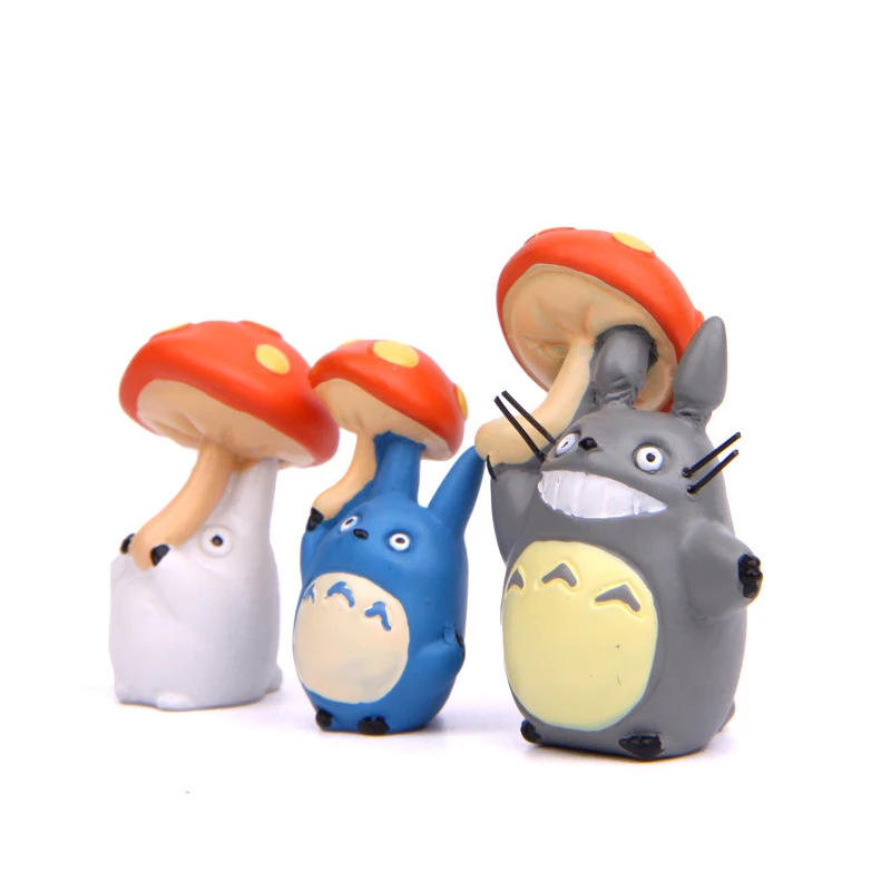 Экшн фигурка японского Totoro мини игрушки аниме Мой сосед Ghibli Миядзаки Грибная