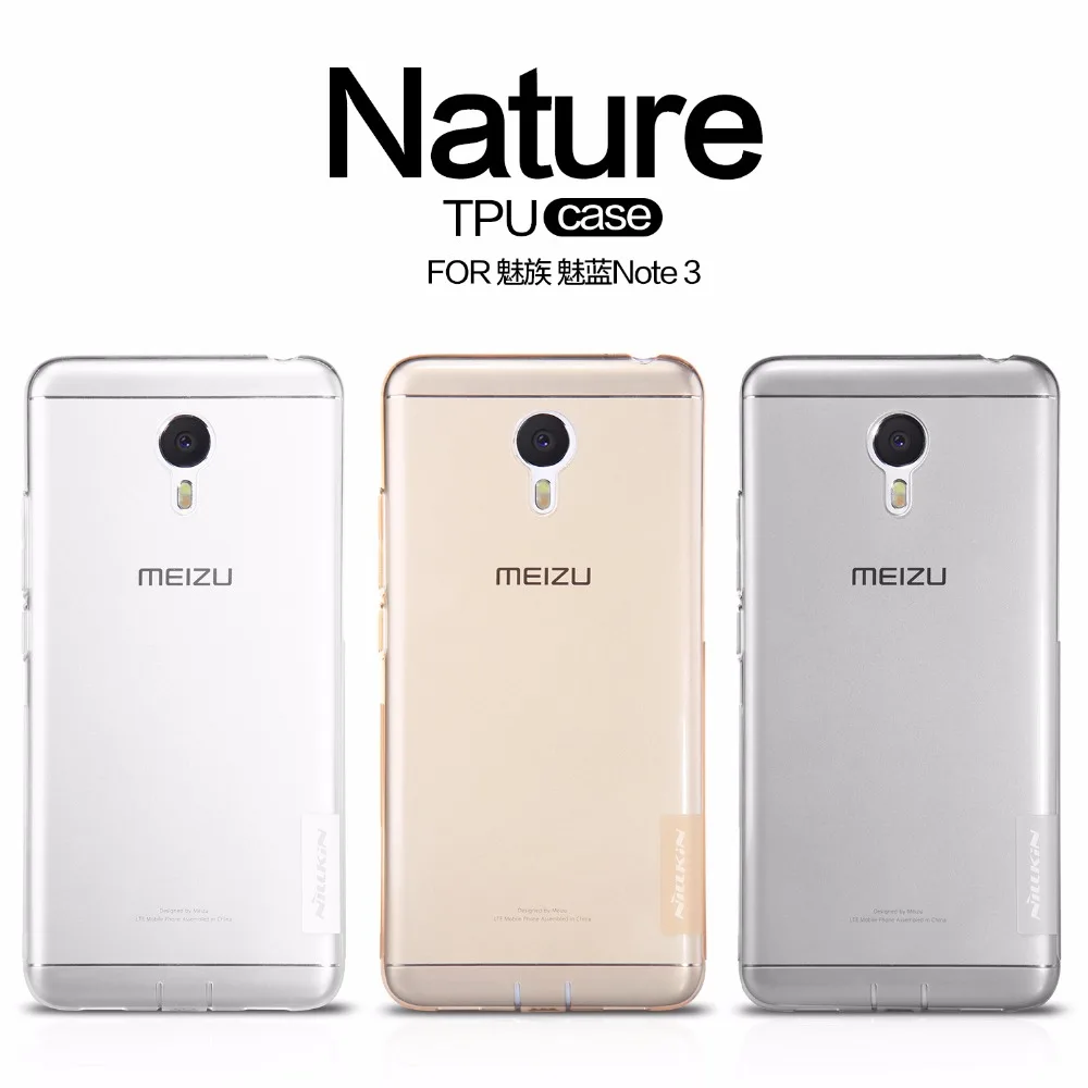 

Чехол для Meizu m3 note, NILLKIN Nature, прозрачный, из ТПУ, прозрачный, мягкий