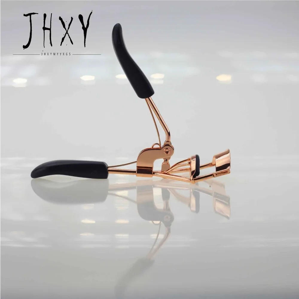 JHXYMYYXGS 1 шт. женские щипцы для завивки ресниц цвета розового золота с черной ручкой