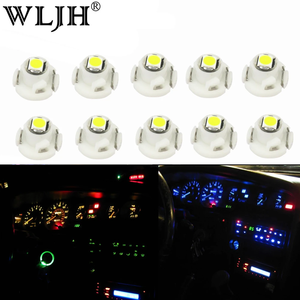 WLJH 10x Led T3 Neo клиновидный обогреватель AC климат контроль светильник лампа для Honda