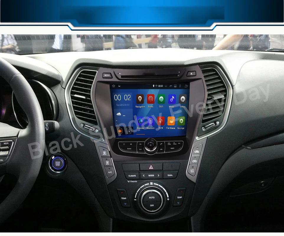 Android 9,0 DSP автомобильный dvd-плеер gps навигация для hyundai IX45/для Sante Fe 2013+ головное устройство Мультимедиа Радио магнитофон стерео