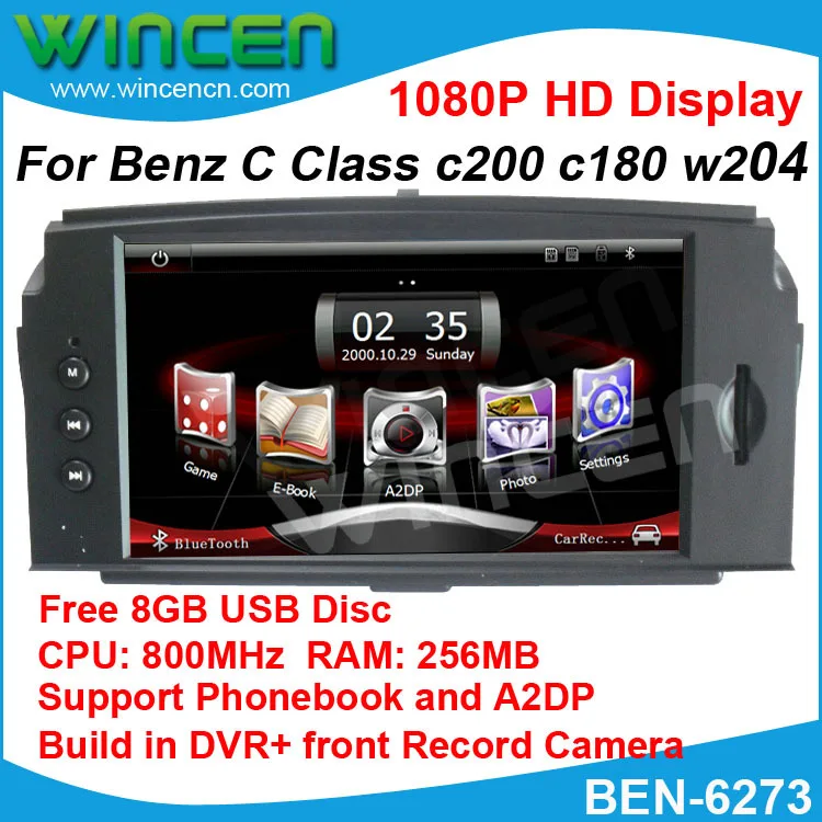 2013 новейший 1080P 6 2 &quotавтомобильный DVD GPS плеер для BENZ C Class 800MHz CPU 512MB RAM встроенный DVR