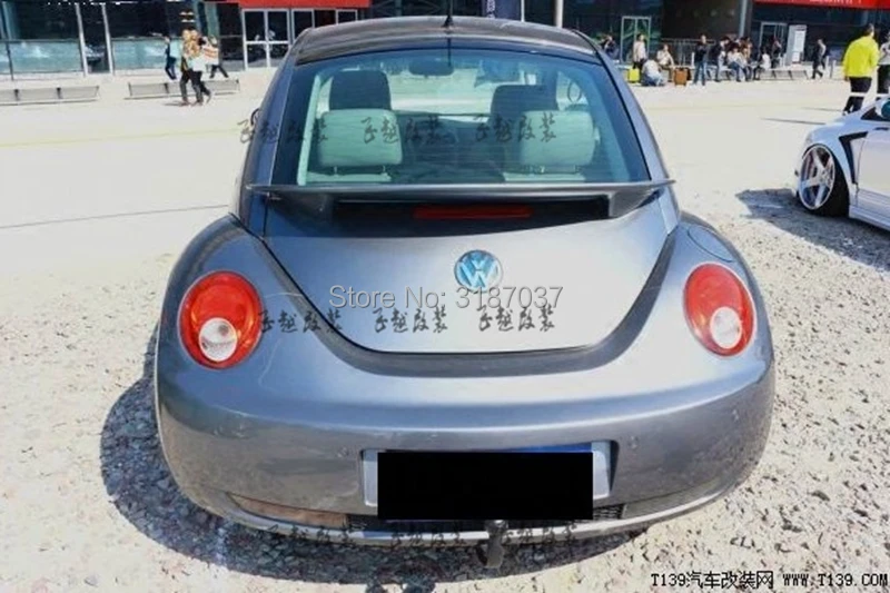 Для Volkswagen Beetle спойлер 1998-2010 FRP стекловолокно Неокрашенный задний спойлер на крыло, крышу, багажник, губы, крышка багажника, Стайлинг автомобиля