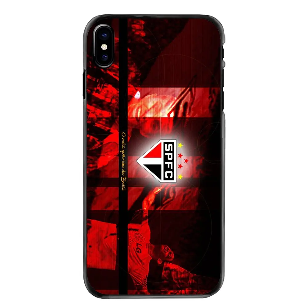 Жесткий чехол для телефона Sao Paulo FC SPFC Футбол Логотип iPhone 4 4S 5 5S 5C SE 6 6S 7 8 Plus X XR XS Max iPod