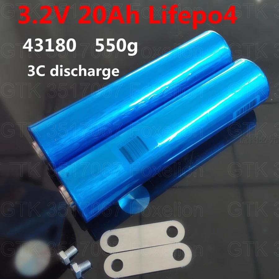 8 шт. цилиндр 43180 3,2 v 20ah lifepo4 батарея 3,2 v cell 3C скорость разряда для 12 v 24 v 36 V аккумулятор 12 V ebike мотоцикл