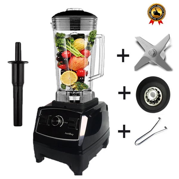 Black fullparts EU/US/UK/AU Plug G5200 лучший двигатель 3HP BPA бесплатно коммерческий профессиональный миксер для смузи - Цвет: Black fullparts