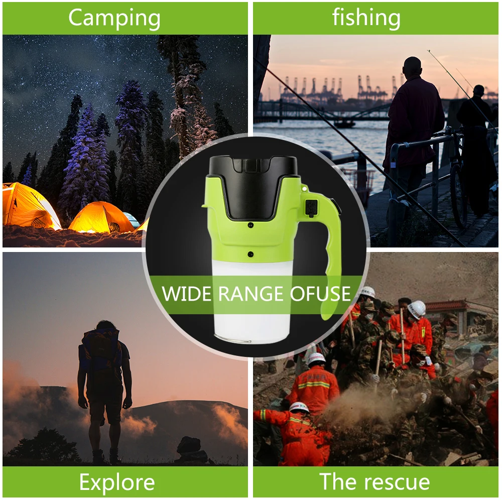 4000 мА/ч USB Перезаряжаемые светодиодный кемпинг Портативный Точечный светильник