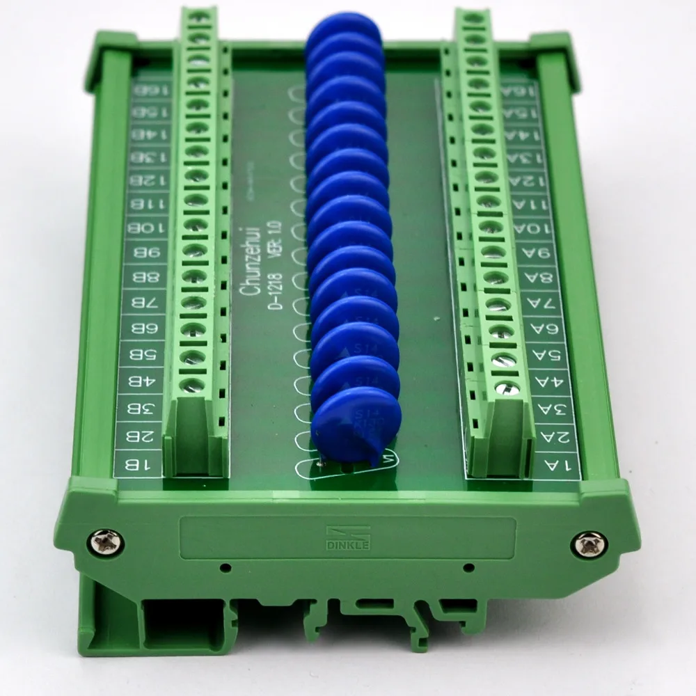 16 Каналы индивидуальных DIN Rail 275V SIOV Варистор Защита от перенапряжения ОПН