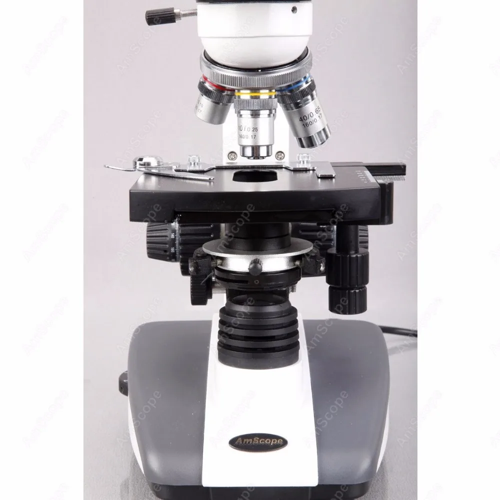 Биологический композитный Микроскоп AmScope Supply 40X 2000X биологический светодиодный