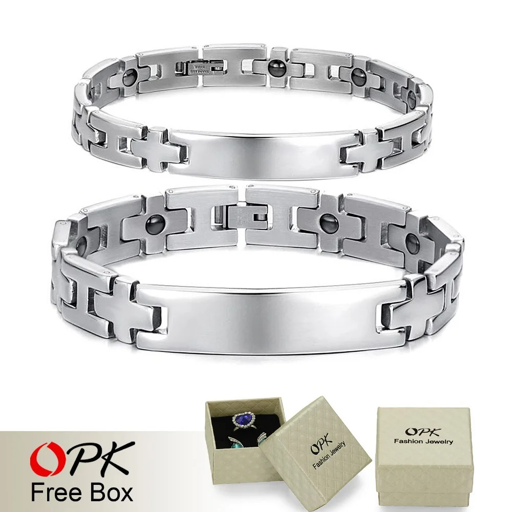 Ювелирные изделия от OPK браслет здоровая пара из нержавеющей стали браслеты на