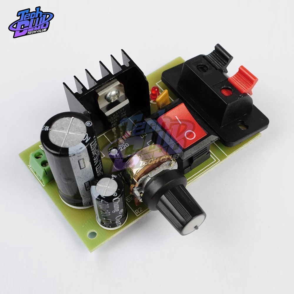LM317 DC 5V 35V DIY Kit понижающий модуль питания AC/DC Регулируемый регулятор напряжения