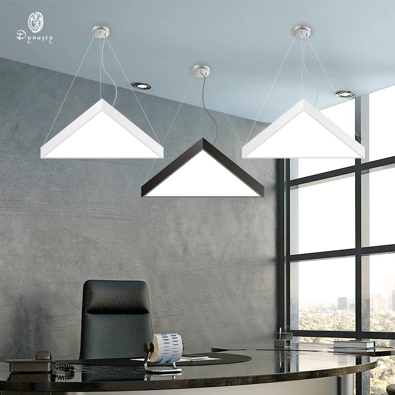 Современные треугольные потолочные светильники алюминиевые светодиодные DIY