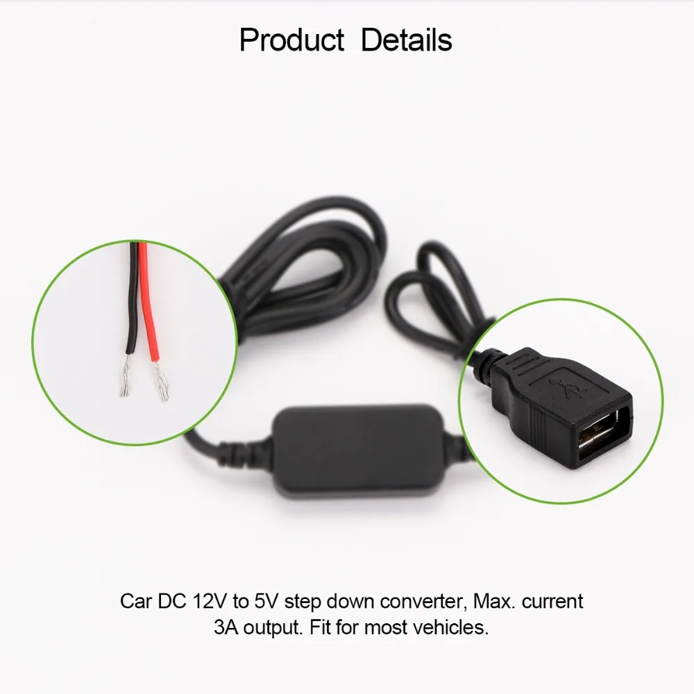 Зарядных порта USB для автомобиля DC конвертер трансформатор понижающий модуль постоянного тока 12 В до 5 В пост 3A USB Зарядное устройство для ступенчатого понижения Напряжение регулятор