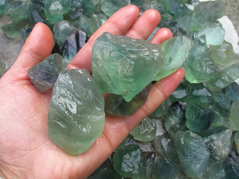 Натуральный кристаллический бруячит nunatak, зеленый флюорит nunatak, украшения из разноцветного бруячита, 1000 г/лот