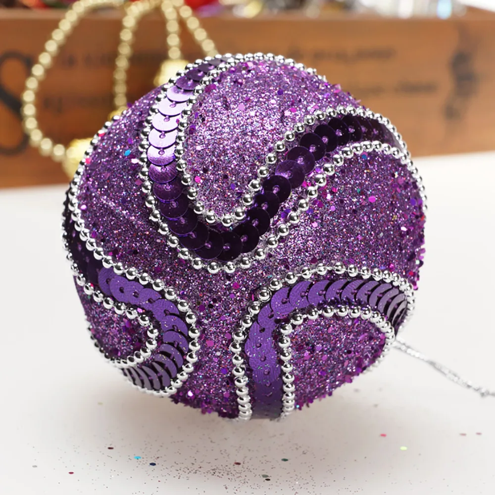 2020 модный Рождественский Костюм блестящие шары со стразами орнамент с