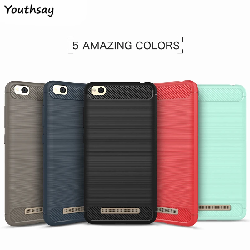 Youthsay чехлы для Xiaomi Redmi 4A мягкий чехол из ТПУ и углеродного волокна телефона 5 0