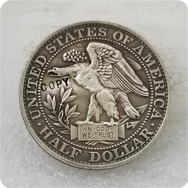 Копия копии 1877 50C Morgan половина доллара, Judd-1512, Pollock-1676 копия