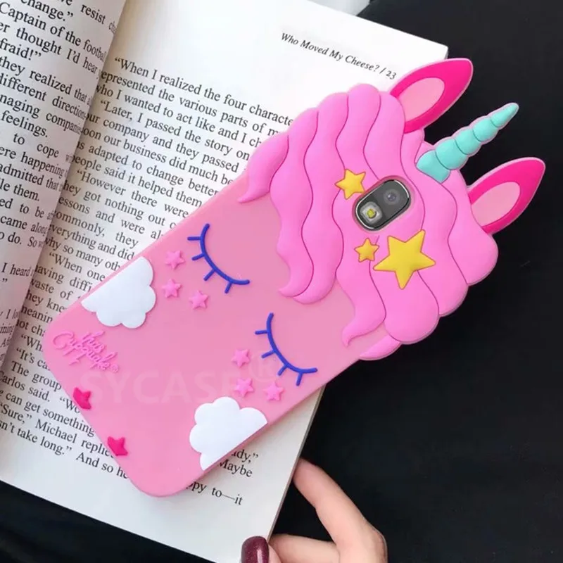 SYCASE Cute Unicorn Eyelash horse Shell For Motorola G6 Plus Case All-inclusive silicone Anti-knock Cover women Moto C |