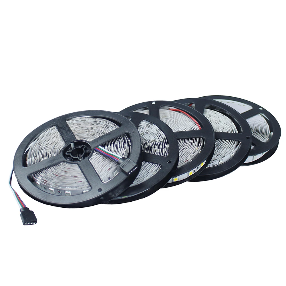 Светодиодная лента RGB гибкая DC 24 В SMD 5050 300LED 5 м лампа теплый
