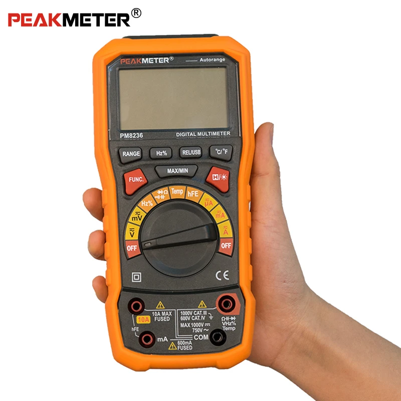 Цифровой мультиметр PEAKMETER pm8244 автоматический ручной диапазон с частотой