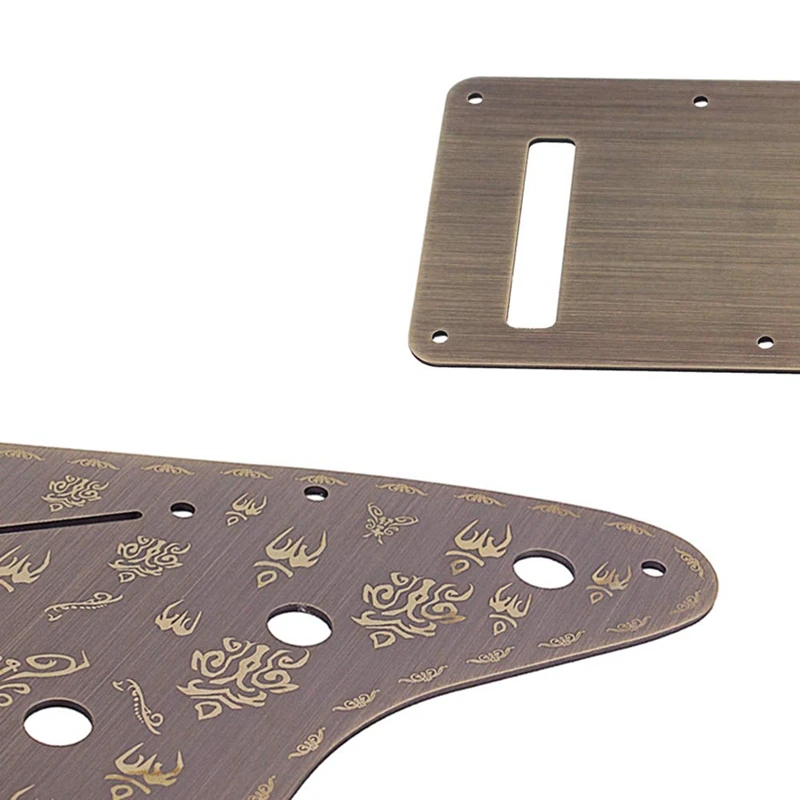 Гитара Pickguard алюминиевый сплав щит царапин пластина с задней крышкой для St | Спорт