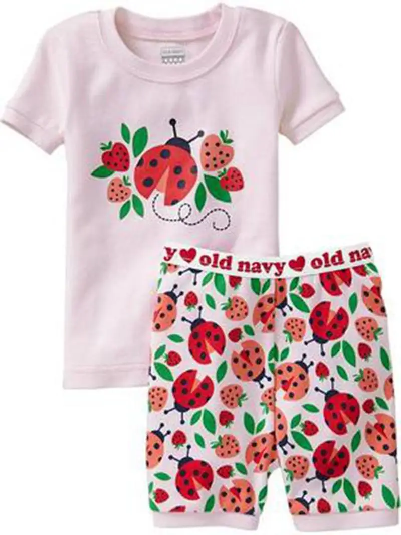 Color as shown Коллекция года, летняя Пижама для маленьких мальчиков, комплекты одежды хлопок, домашняя одежда для детей с героями мультфильмов футболки и шорты для детей возрастом от 2 до 7 лет - Цвет: Color as shown