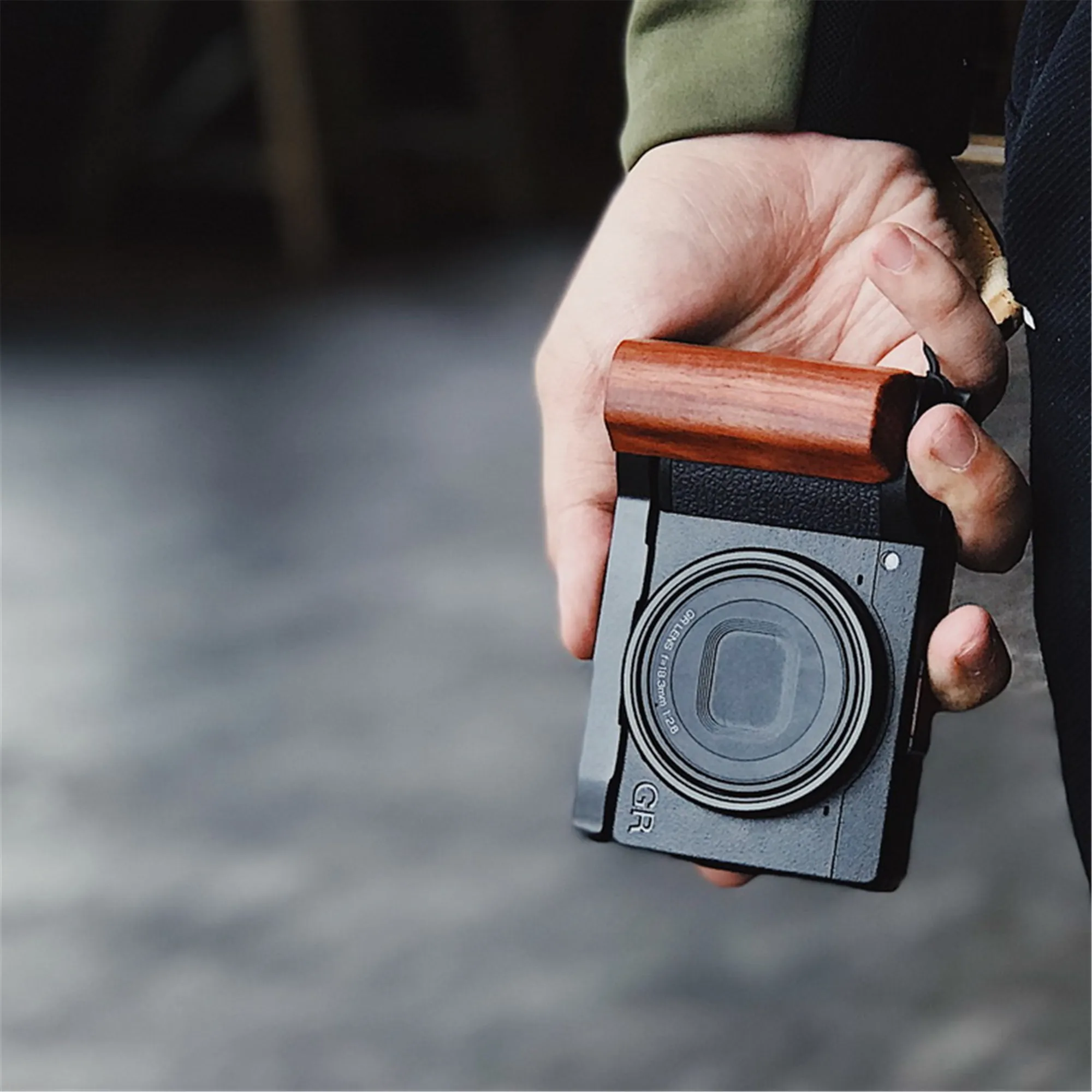 Деревянная рукоятка с алюминиевой основой для Ricoh GR3 GRIII|Моноподы| |