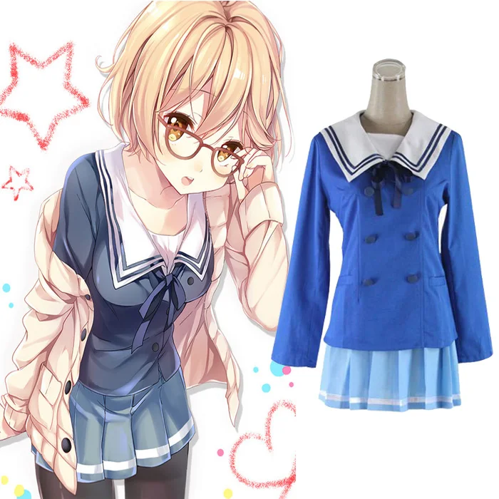 Костюм для косплея из аниме Beyond the Border Мирай Курияма|uniform artwork|dresses indiadress suits |