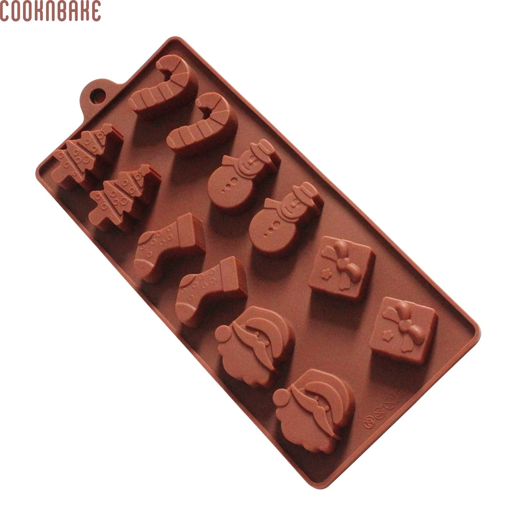 COOKNBAKE DIY силиконовая Рождественская форма для торта дерева носки со снеговиком