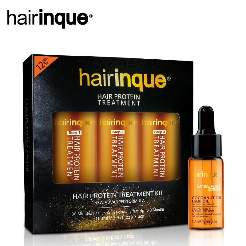 11 HAIRINQUE Новое поступление 12% Уход за волосами Кератиновый Набор для лечения волос