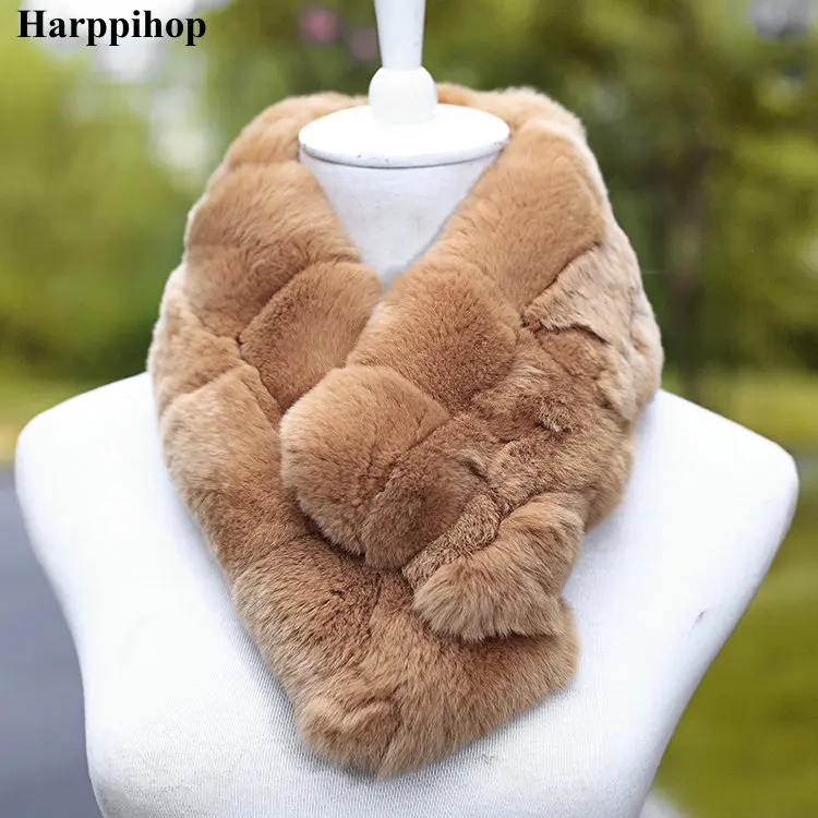 2017 меховой воротник из натурального меха шарф кашне кроличьей шерсти женские