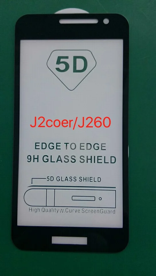 Полная проклейка для Galaxy J2 Core закаленное стекло полная защита экрана Samsung SM-J260G 5 0