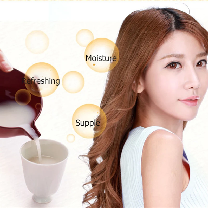 Традиционный шампунь для мытья рисовой воды черного риса молока средств по уходу