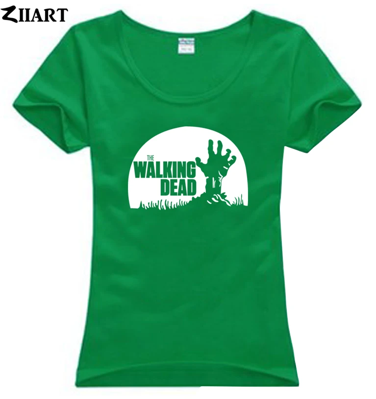 The walking dead skull hand R.I.P. одежда для пары женский o образный вырез хлопковая футболка с