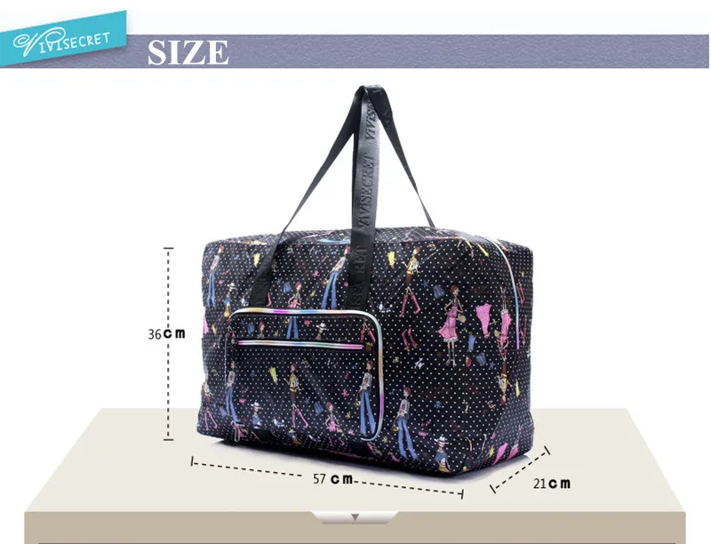 Водонепроницаемый нейлоновый складной портативный вместительный дорожный