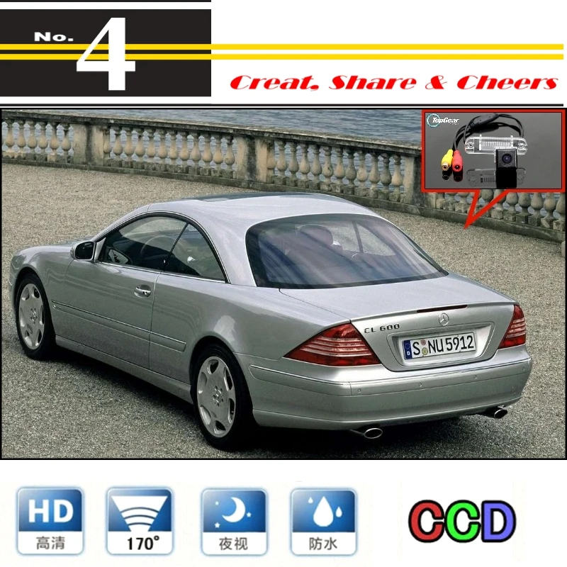 Автомобильная камера для Mercedes Benz CL Class MB W215 C215 1999 ~ 2006 Высококачественная заднего