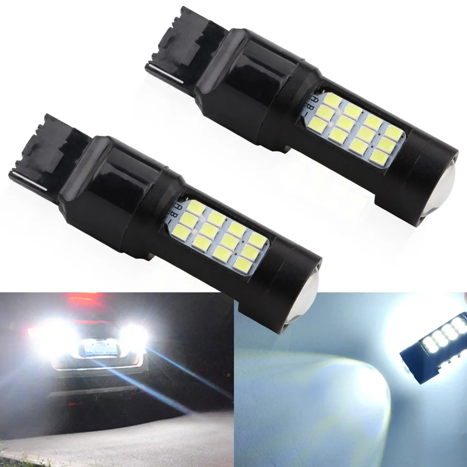 1 шт. DC12V 24V Универсальный 7443 2835 42SMD светодиодный сигнал поворота дневные ходовые