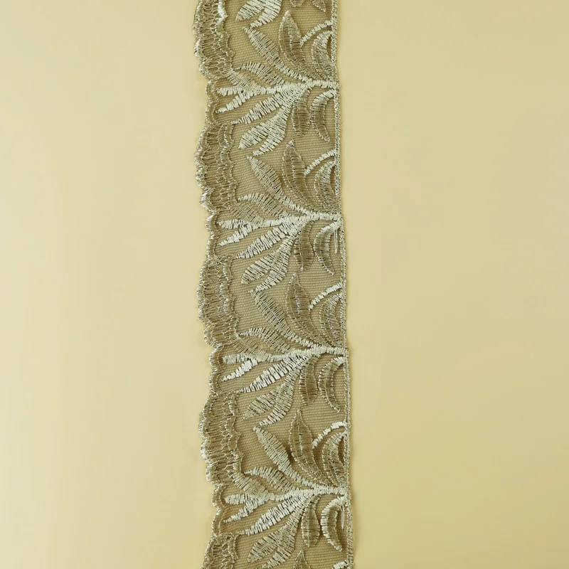 3 ярдов кружевная ленточная отделка Сделай Сам вышитая Сетка Ткань для шитья