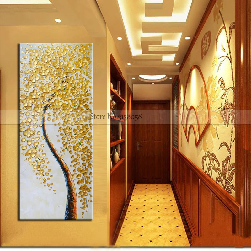 Холст ручной работы картина маслом для украшения дома настенное украшение