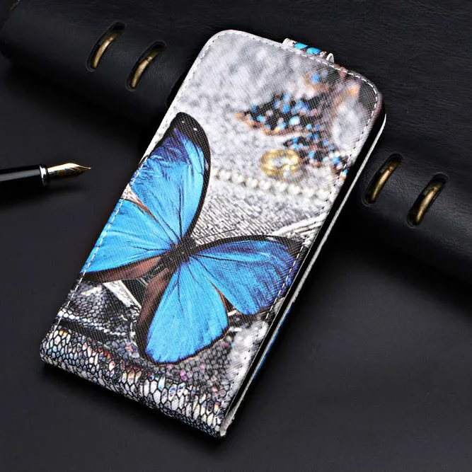 Для huawei Honor 6A 6 A Honor6A DLI-TL20 DLI-AL10 чехол TPU мягкая задняя крышка флип кожаный чехол Вертикальный чехол - Цвет: flip butterfly