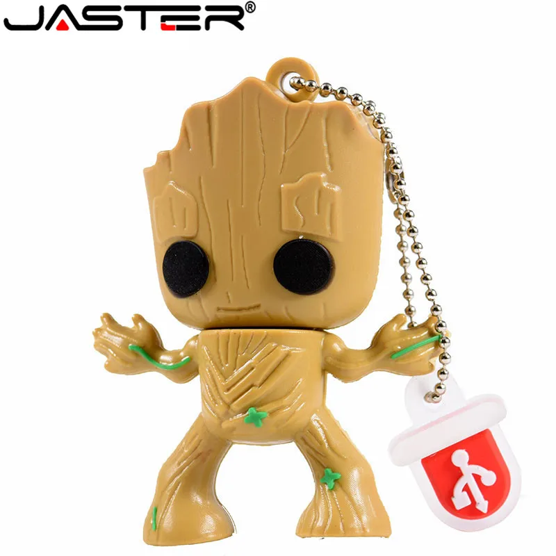 Милый мультфильм Грут usb флэш-диск милый супер heros memory stick Pen drive 4 ГБ 8 ГБ 16 ГБ 32 ГБ 64 Гб 128 ГБ креативный флешка