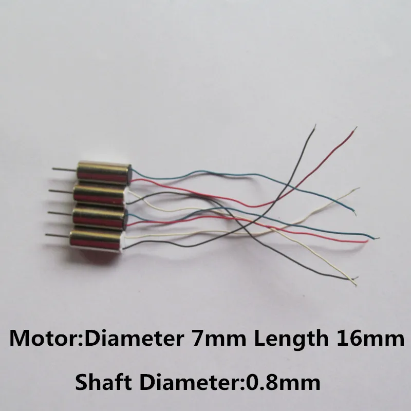 716 7*16mm Coreless Motor A B SYMA S107 S108G S109G S102G RC mini DIY Helicopter Quadcopter Spare Parts R/C Accessories | Игрушки и