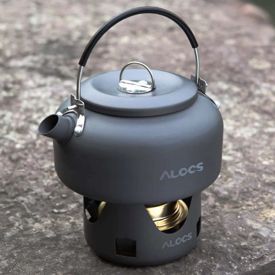 ALOCS Открытый чайник Кемпинг чайник кофе чайник 800 мл/1.4L