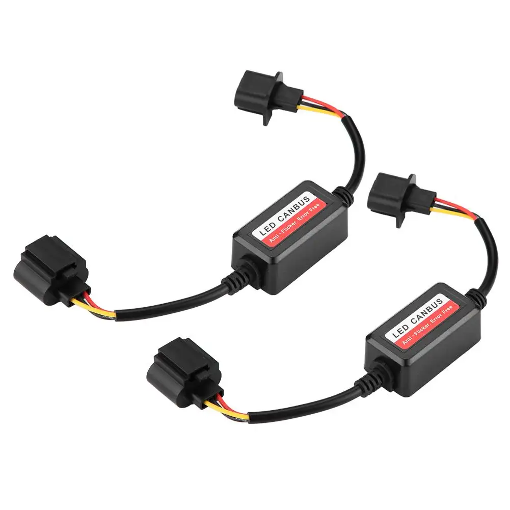 2pcs H13 Car LED Headlight Decoder Anti-Flicker Flash Error Canceler wires for lighting cars Accessories | Автомобили и мотоциклы